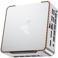 NiPoGi P2 Mini PC AMD Ryzen 4300U (4C/4T,up to 3.7GHz) Mini PC Windows 11 Pro 8GB RAM+256GB SSD Mini Computer Desktop Mini Computer 4K Triple Display/