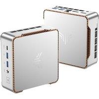 NiPoGi Hyper H2 Mini PC Windows 11 Pro Intel Core-i5 14450HX(8C/16T,up to 4.8GHz) Mini PC 16GB DDR4 512GB PCIe SSD Intel UHD Graphics Mini Computers 4