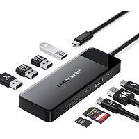 Lemorele USB C Hub - 9 in 1 Multiport Adapter with 4K HDMI, 3 USB 3.0, PD 100W, SD/TF, Docking Station for MacBook, iPad, Windows