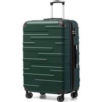 COOLIFE Hard Shell Suitcase with TSA Lock and 4 Spinner Wheels Lightweight Durable (Dark Green, L(77cm 93L)) Dark Green 77 cm