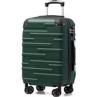 COOLIFE Hard Shell Suitcase with TSA Lock and 4 Spinner Wheels Lightweight Durable (Dark Green, S(56cm 38L)) Dark Green 56 cm