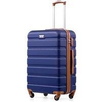 COOLIFE 28 Inch Large Suitcase for Checked Luggage, Business Trip, ABS+PC, Lightweight Hard Shell Luggage with 360Rubber Spinner Wheels, YKK Zipper,