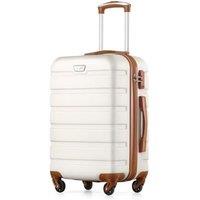 COOLIFE 20 Inch Carry On Suitcase for EasyJet, ABS+PC, Hardshell, Lightweight Durable Travel Cabin Luggage with 360Rubber Spinner Wheels, YKK Zipper