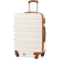 COOLIFE Medium Suitcase 24 Inch, Durable Hardshell Luggage with YKK Zipper & TSA Lock, Scratch-Resistant Pattern, 4 Spinner Wheels, Lightweight Travel