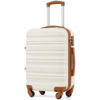 COOLIFE Carry On Suitcase 20 Inch, Durable ABS+PC Hardshell Travel Luggage with TSA Lock & 4 Spinner Wheels, Cabin Bag for Weekend Getaway Business Tr