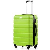 COOLIFE 24 Inch Medium Suitcase ABS+PC Hardshell Lightweight Durable with 360Rubber Spinner Wheels YKK Zipper Telescopic Handle TSA Lock for Holiday