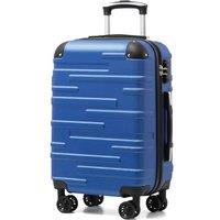 COOLIFE Hard Shell Suitcase with TSA Lock and 4 Spinner Wheels Lightweight Durable (Navy Blue, S(56cm 38L)) Navy Blue 56 cm