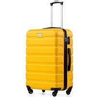 COOLIFE 24 Inch Medium Suitcase for Holiday Travel, Cruises and Studying Abroad, ABS+PC, Lightweight Durable Luggage with 360 Spinner Wheels, YKK Zi