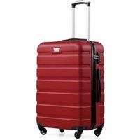 COOLIFE 28 Inch Large Suitcase for Checked Luggage, Business Trip, ABS+PC, Lightweight Hard Shell Luggage with 360Rubber Spinner Wheels, YKK Zipper,