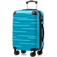 COOLIFE Hard Shell Suitcase with TSA Lock and 4 Spinner Wheels Lightweight Durable (Turquoise Green, S(56cm 38L)) Turquoise Green 56 cm