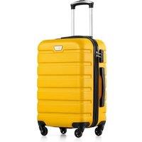 COOLIFE 20 Inch Carry On Suitcase for EasyJet, ABS+PC, Hardshell, Lightweight Durable Travel Cabin Luggage with 360Rubber Spinner Wheels, YKK Zipper
