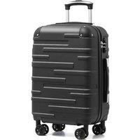 COOLIFE Hard Shell Suitcase with TSA Lock and 4 Spinner Wheels Lightweight Durable (Grey, S(56cm 38L)) Grey 56 cm