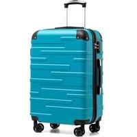 COOLIFE Hard Shell Suitcase with TSA Lock and 4 Spinner Wheels Lightweight Durable (Turquoise Green, M(67cm 60L)) Turquoise Green 67 cm