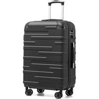 COOLIFE Hard Shell Suitcase with TSA Lock and 4 Spinner Wheels Lightweight Durable (Grey, M(67cm 60L)) Grey 67 cm