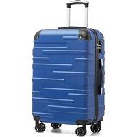 COOLIFE Hard Shell Suitcase with TSA Lock and 4 Spinner Wheels Lightweight Durable (Navy Blue, M(67cm 60L)) Navy Blue 67 cm