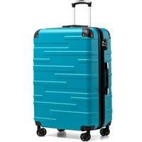 COOLIFE Hard Shell Suitcase with TSA Lock and 4 Spinner Wheels Lightweight Durable (Turquoise Green, L(77cm 93L)) Turquoise Green 77 cm
