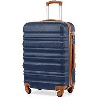 COOLIFE Medium Suitcase 24 Inch, Durable Hardshell Luggage with YKK Zipper & TSA Lock, Scratch-Resistant Pattern, 4 Spinner Wheels, Lightweight Travel