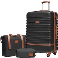 COOLIFE Suitcase Set 3PC - 28" Lightweight ABS Hard Shell Luggage + Travel Bag Large Suitcase with 360 Wheels, TSA Locks for Family Travel, Cruis