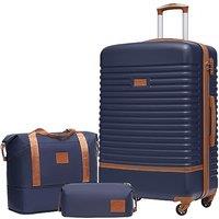 COOLIFE Suitcase Set 3PC - 28" Lightweight ABS Hard Shell Luggage + Travel Bag Large Suitcase with 360 Wheels, TSA Locks for Family Travel, Cruis