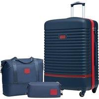 COOLIFE Suitcase Set 3PC - 28" Lightweight ABS Hard Shell Luggage + Travel Bag Large Suitcase with 360 Wheels, TSA Locks for Family Travel, Cruis