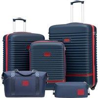 COOLIFE Suitcase Set 5PC: 28/24/20 + Weekenders, ABS Hard Shell Lightweight, 360Wheels & TSA Locks Travel Luggage Sets - for Europe, Cruise, Study