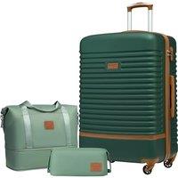 COOLIFE Suitcase Set 3PC - 28" Lightweight ABS Hard Shell Luggage + Travel Bag Large Suitcase with 360 Wheels, TSA Locks for Family Travel, Cruis