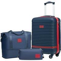 COOLIFE Suitcase Set 3PC - 20 Lightweight ABS Hard Shell Luggage + Travel Bag Small Suitcase with 360 Wheels, TSA Locks for Family Travel, Cruis