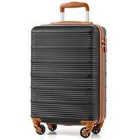 COOLIFE Cabin Suitcase, 553520cm Cabin Luggage for Ryanair & Easyjet Hand Luggage with 4x360 Spinner Wheels, Adjustable Telescopic Handle & TSA