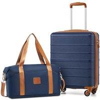 COOLIFE Cabin Suitcase, Ryanair Cabin Bags 55x40x20 and Easyjet Underseat Bag 45x36x20-30L, Hand Luggage with 4 Wheels, Telescopic Handle & TSA Lock |