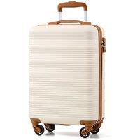 COOLIFE Cabin Suitcase, 553520cm Cabin Luggage for Ryanair & Easyjet Hand Luggage with 4x360 Spinner Wheels, Adjustable Telescopic Handle & TSA