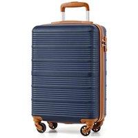 COOLIFE Cabin Suitcase, 553520cm Cabin Luggage for Ryanair & Easyjet Hand Luggage with 4x360 Spinner Wheels, Adjustable Telescopic Handle & TSA