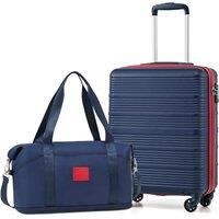 COOLIFE Cabin Suitcase, Ryanair Cabin Bags 55x40x20 and Easyjet Underseat Bag 45x36x20-30L, Hand Luggage with 4 Wheels, Telescopic Handle & TSA Lock |