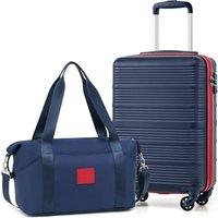 COOLIFE Cabin Suitcase, 553520cm Cabin Luggage and Ryanair Underseat Bag 402520-20L for Ryanair Hand Luggage with 4 Wheels, Telescopic Handle