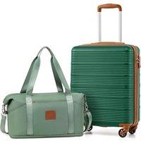 COOLIFE Cabin Suitcase, Ryanair Cabin Bags 55x40x20 and Easyjet Underseat Bag 45x36x20-30L, Hand Luggage with 4 Wheels, Telescopic Handle & TSA Lock |