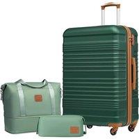 COOLIFE Suitcase Large, 28-Inch Luggage Sets 3 Piece Suitcase Set ABS Hard Shell, Luggage High Capacity with Expandable Travel Duffels Bag Toiletr