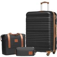COOLIFE Suitcase Large, 28-Inch Luggage Sets 3 Piece Suitcase Set ABS Hard Shell, Luggage High Capacity with Expandable Travel Duffels Bag  Toiletr