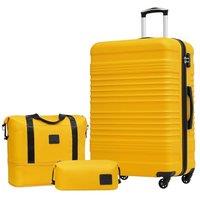 COOLIFE Suitcase Large, 28-Inch Luggage Sets 3 Piece Suitcase Set ABS Hard Shell, Luggage High Capacity with Expandable Travel Duffels Bag  Toiletr