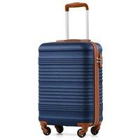 COOLIFE 553520 Cabin Suitcase, Ryanair Cabin Bag with ABS Hard Shell, Lightweight Carry On Suitcase Included TSA Lock & 4 Spinner Wheels,Suitable