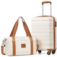 COOLIFE 553520 Cabin Suitcase and Ryanair Bag 40x20x25-20L Set, Ryanair Cabin Bag with ABS Hard Shell, Lightweight Carry On Suitcase Included TSA