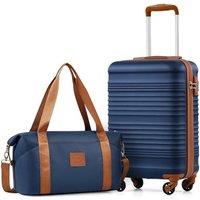 COOLIFE 553520 Cabin Suitcase and Ryanair Bag 40x20x25-20L Set, Ryanair Cabin Bag with ABS Hard Shell, Lightweight Carry On Suitcase Included TSA