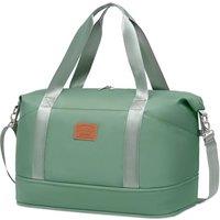 COOLIFE Easyjet Cabin Bag 45x36x20, Travel Bag with Trolley Sleeve, Travel Holdall Carry-on Hand Luggage, Weekend Bags for Women (Dark Green) 25L(45x3