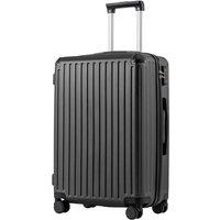 COOLIFE 24 Inch Medium Suitcase  Hardshell Trolley Lightweight ABS+PC Luggage with 360 Silent Wheels & TSA Lock, Telescopic Handle for Studying A