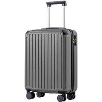 COOLIFE Cabin Suitcase 55X40X20cm for Ryanair & EasyJet, ABS Hard Shell Lightweight, 4 Dual-Spinners Wheels & TSA Lock - for Europe, Business, Study A