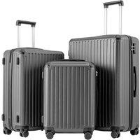 COOLIFE 3-Piece Suitcase Set 28+24+20 Inch  Hardshell Trolley Lightweight ABS+PC Luggage with 360 Silent Wheels & TSA Lock, Telescopic Handle for