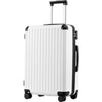 COOLIFE 24 Inch Medium Suitcase  Hardshell Trolley Lightweight ABS+PC Luggage with 360 Silent Wheels & TSA Lock, Telescopic Handle for Studying A