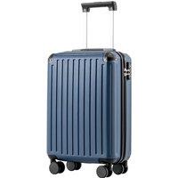 COOLIFE Cabin Suitcase 55X35X20cm for Ryanair & EasyJet, ABS Hard Shell Lightweight, 4 Dual-Spinners Wheels & TSA Lock - for Europe, Business, Study A