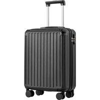 COOLIFE Cabin Suitcase 55X40X20cm for Ryanair & EasyJet, ABS Hard Shell Lightweight, 4 Dual-Spinners Wheels & TSA Lock - for Europe, Business, Study A
