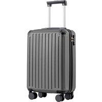 COOLIFE Cabin Suitcase 55X35X20cm for Ryanair & EasyJet, ABS Hard Shell Lightweight, 4 Dual-Spinners Wheels & TSA Lock - for Europe, Business, Study A
