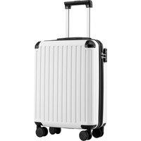 COOLIFE Cabin Suitcase 55X40X20cm for Ryanair & EasyJet, ABS Hard Shell Lightweight, 4 Dual-Spinners Wheels & TSA Lock - for Europe, Business, Study A