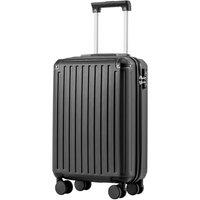 COOLIFE Cabin Suitcase 55X35X20cm for Ryanair & EasyJet, ABS Hard Shell Lightweight, 4 Dual-Spinners Wheels & TSA Lock - for Europe, Business, Study A